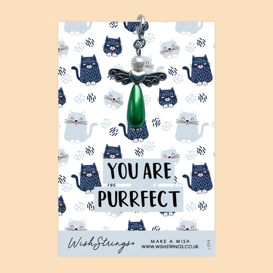 PURRFECT (CAT - Wish Angels, Clip on Keepsake | J094