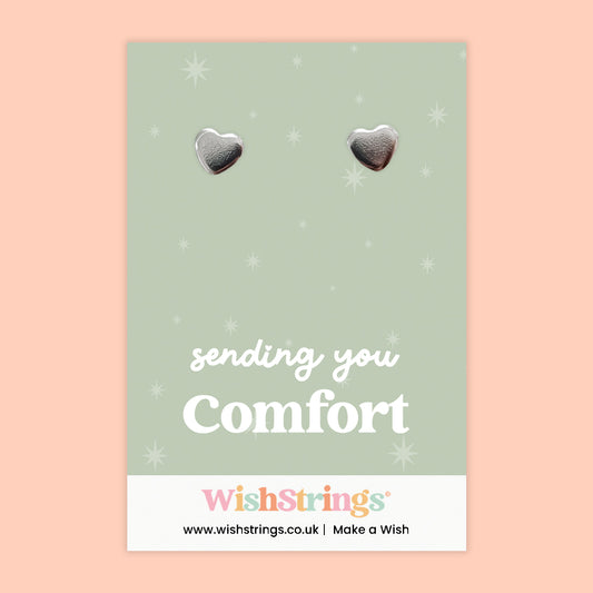 Sending You Comfort - Heart Stud Earrings | J094