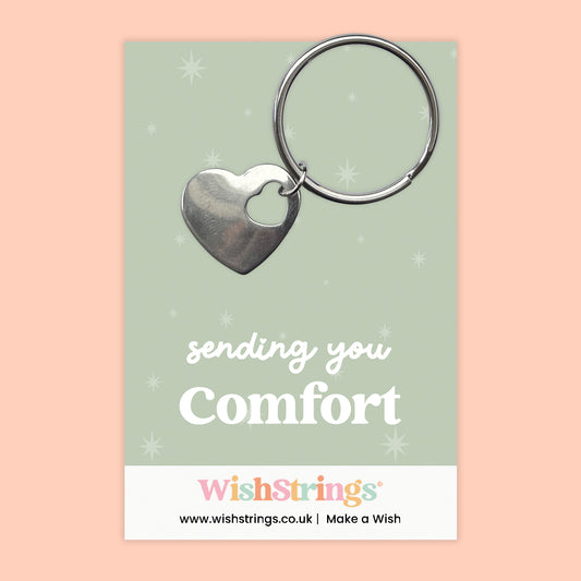 Sending You Comfort - Heart Keyring - J094-KR