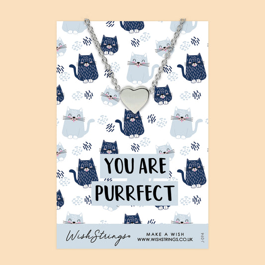 PURRFECT - Heart Necklace - J094