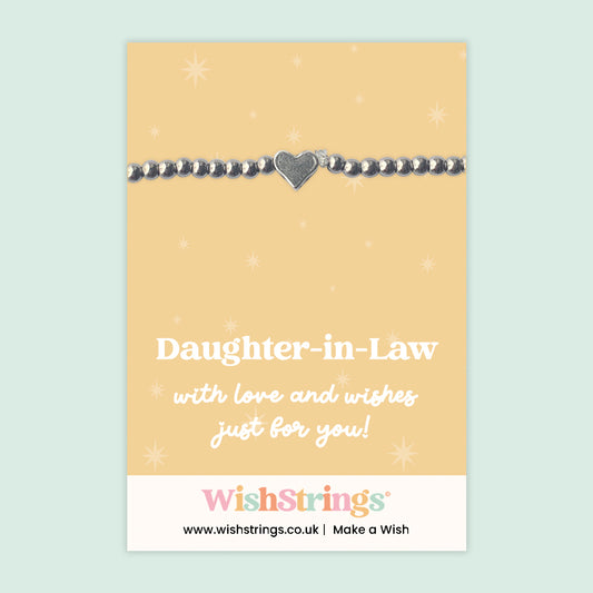 Daughter-in-Law - Heart Beaded Bracelet - J095