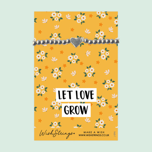 LET LOVE GROW - Heart Beaded Bracelet - J096