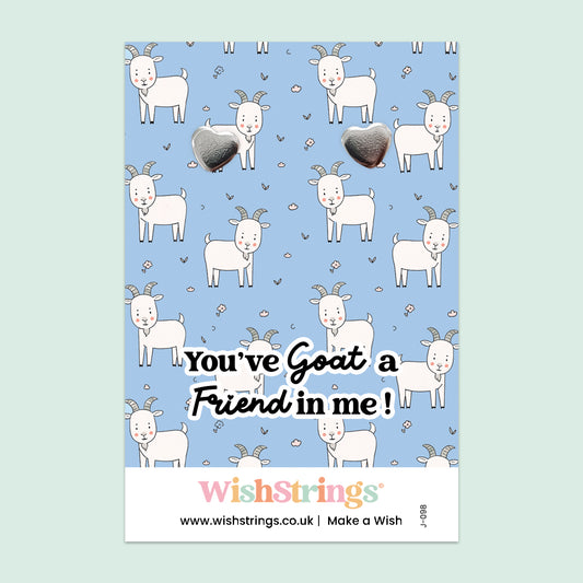 You’ve Goat a Friend in Me - Heart Stud Earrings | J098
