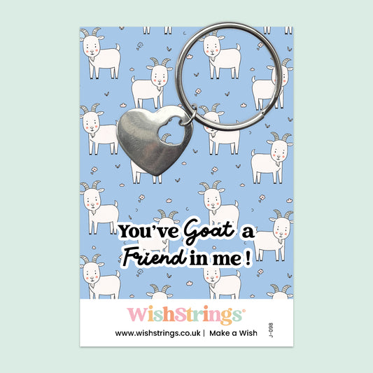 You’ve Goat a Friend in Me - Heart Keyring - J098
