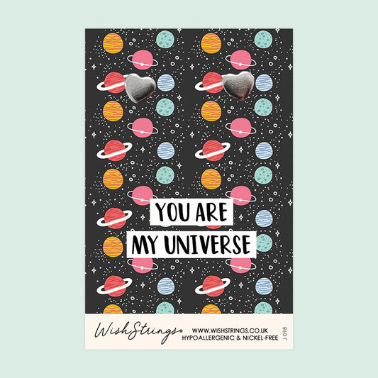 MY UNIVERSE - Heart Stud Earrings | J098A