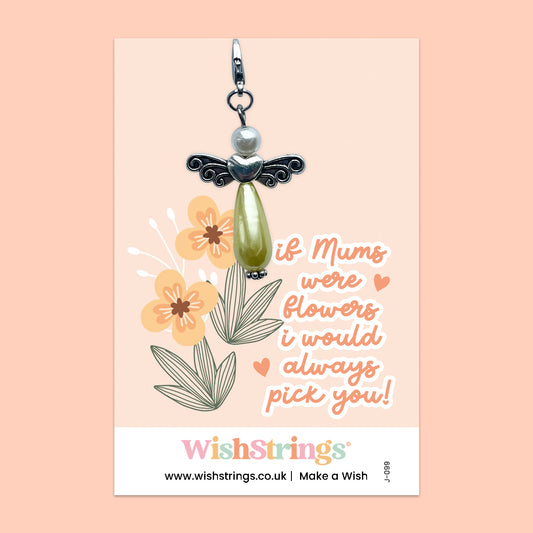 MUMS FLOWERS - Wish Angels, Clip on Keepsake | J099
