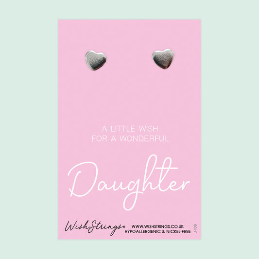 DAUGHTER - Heart Stud Earrings | J100