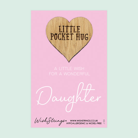 DAUGHTER - Oak Pocket Hug Token | J100