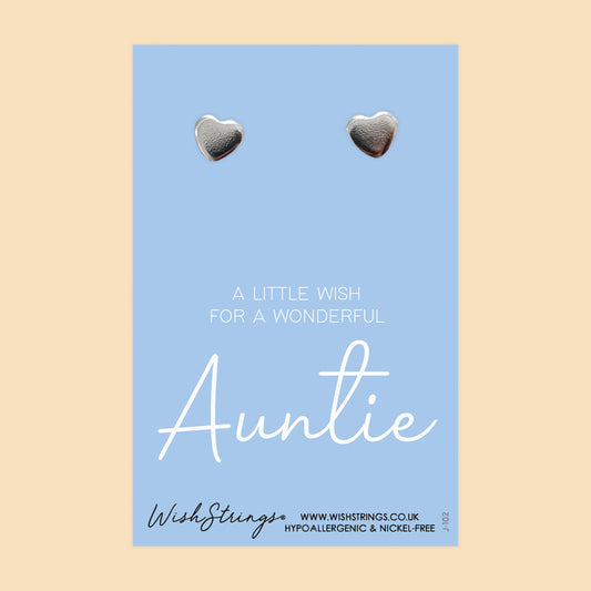 AUNTIE - Heart Stud Earrings | J102