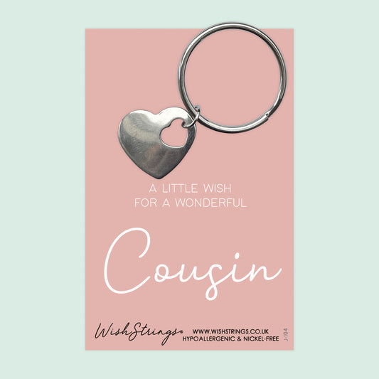 COUSIN - HEART KEYRING - J104