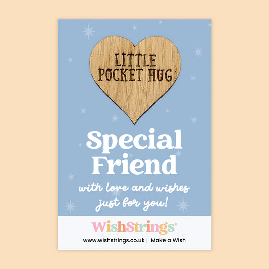 Special Friend - Oak Pocket Hug Token | J105
