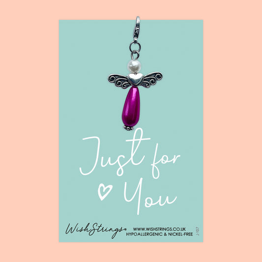 JUST FOR YOU - Wish Angels, Clip on Keepsake | J107