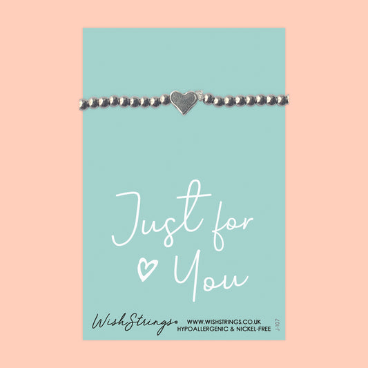 JUST FOR YOU - Heart Beaded Bracelet - J107