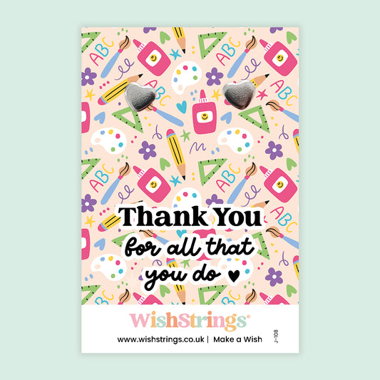 Thank You, for all you do - Heart Stud Earrings | J108