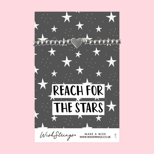 REACH FOR THE STARS - Heart Beaded Bracelet - J110
