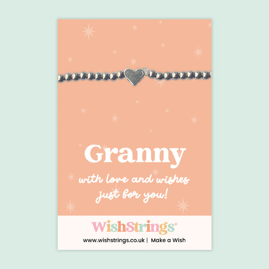 Granny - Heart Beaded Bracelet - J110