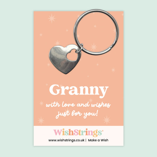 Granny - Heart Keyring - J110