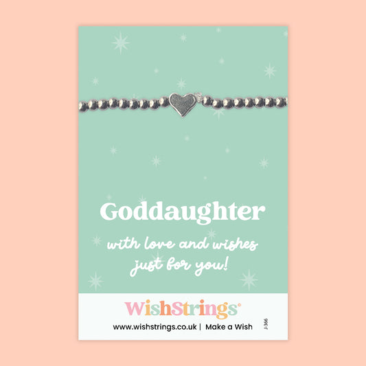 Goddaughter - Heart Beaded Bracelet - J112