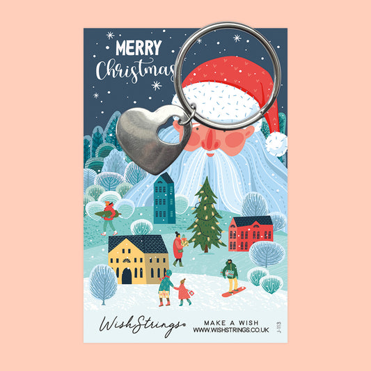 WINTER WONDERLAND - Heart Keyring - J113