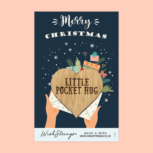 CHRISTMAS ENVELOPE - Oak Pocket Hug Token (J114)