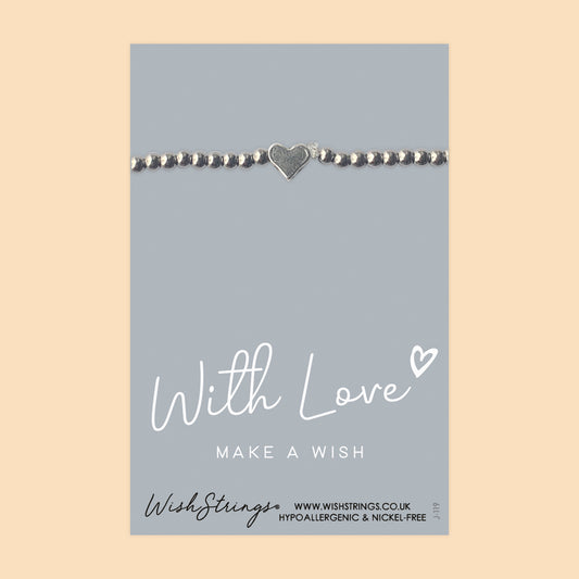 WITH LOVE - Heart Beaded Bracelet - J119