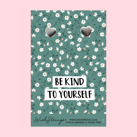 BE KIND - Heart Stud Earrings | J119A