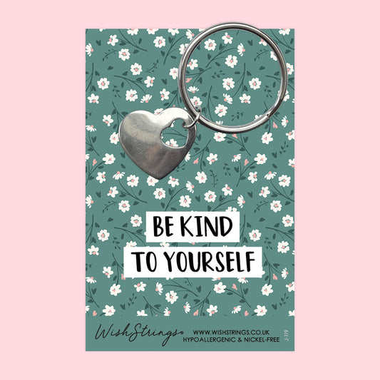 BE KIND - Heart Keyring - J119A