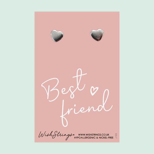 BEST FRIEND - Heart Stud Earrings | J120