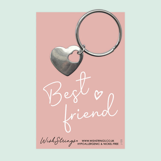 BEST FRIEND - HEART KEYRING - J120