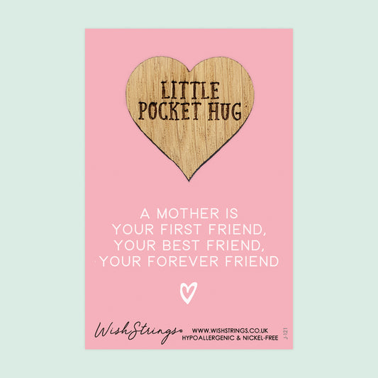 SALE - MOTHER FIRST FRIEND - Oak Pocket Hug Token | S052-PH