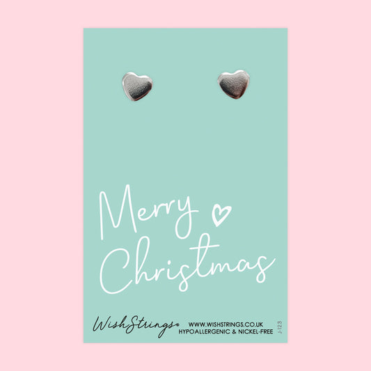 MERRY CHRISTMAS - J123 HEART EARRINGS