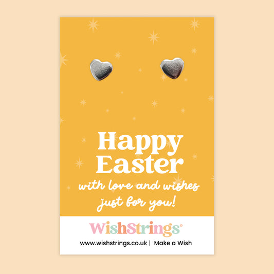 Happy Easter - Heart Stud Earrings | J124