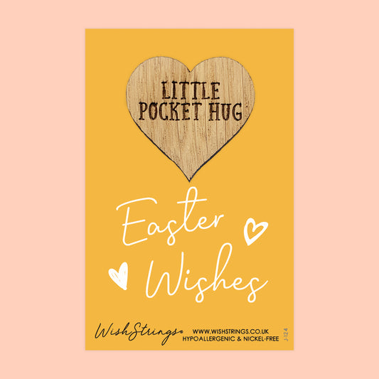 EASTER WISHES - Oak Pocket Hug Token | J124