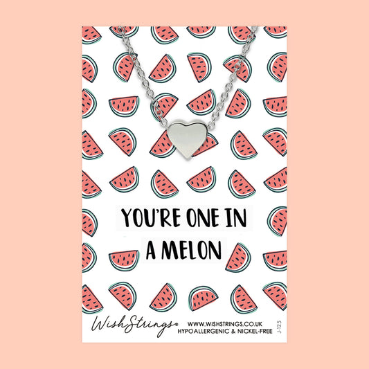 ONE IN A MELON - Heart Necklace - J125