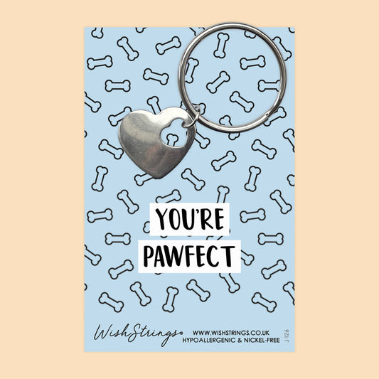 PAWFECT - Heart Keyring - J126