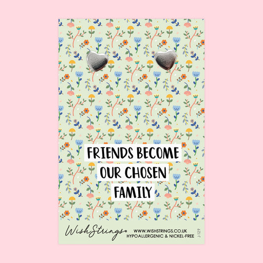 FRIENDS FAMILY - Heart Stud Earrings | J129