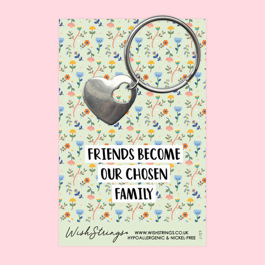 FRIENDS FAMILY - HEART KEYRING - J129