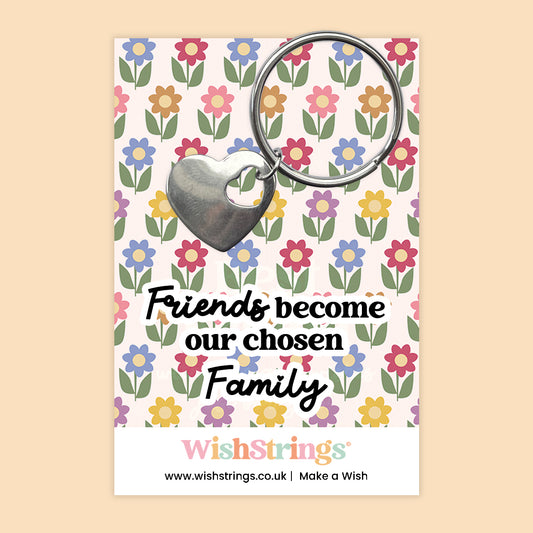 FRIENDS FAMILY - Heart Keyring - J129