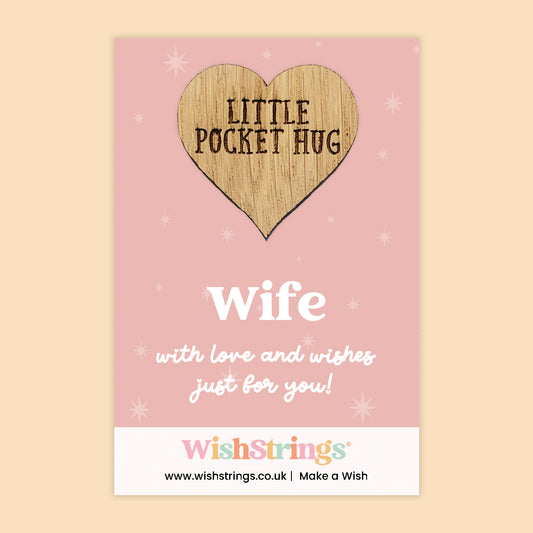 Wife - Oak Pocket Hug Token | J131