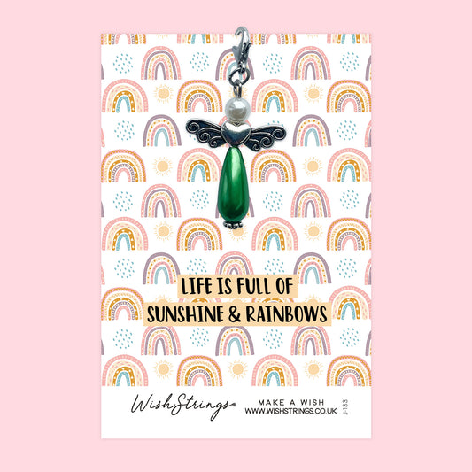 SUNSHINE & RAINBOWS - Wish Angels, Clip on Keepsake | J133