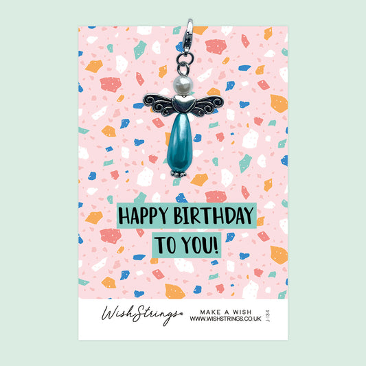 HAPPY BIRTHDAY - Wish Angels, Clip on Keepsake | J134