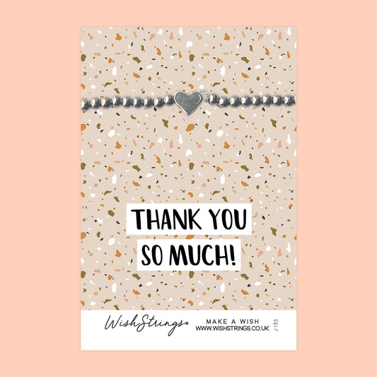 THANK YOU - Heart Beaded Bracelet - J135