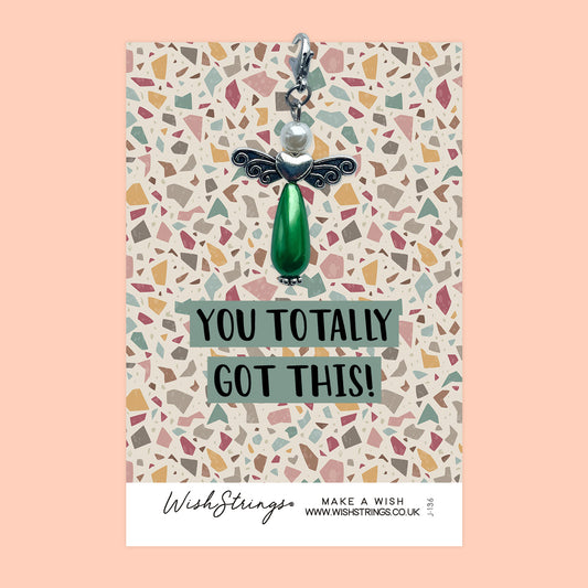 YOU GOT THIS - Wish Angels, Clip on Keepsake | J136