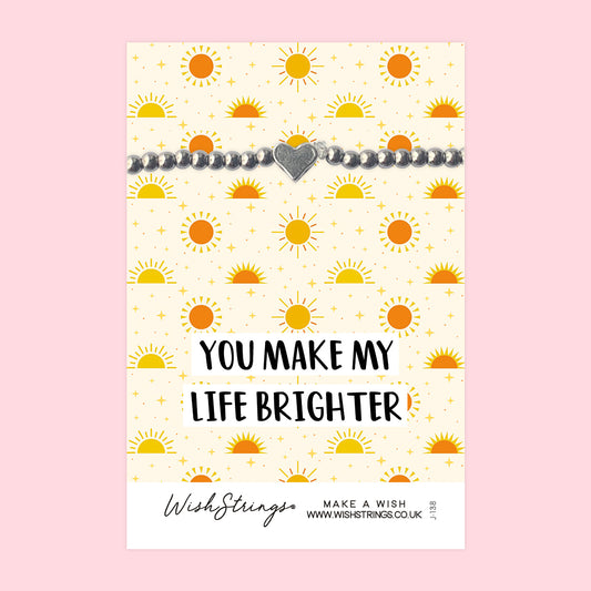 LIFE BRIGHTER - Heart Beaded Bracelet - J138
