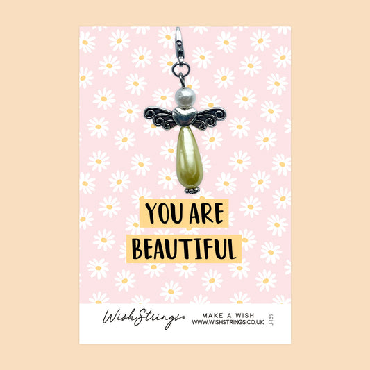 YOU ARE SO BEAUTIFUL - Wish Angels, Clip on Keepsake | J139