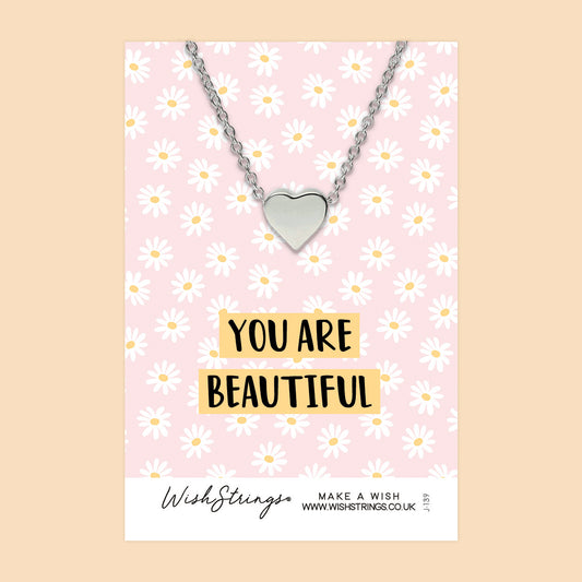 YOU ARE BEAUTIFUL - HEART NECKLACE - J139