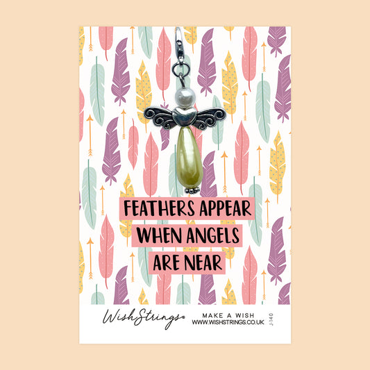 ANGELS ARE NEAR - Wish Angels, Clip on Keepsake | J140