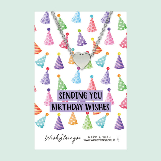 BIRTHDAY WISHES - HEART NECKLACE - J141