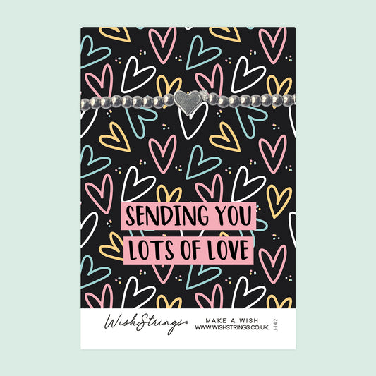 LOTS OF LOVE - Heart Beaded Bracelet - J142