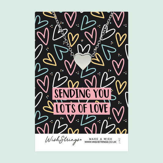 LOTS OF LOVE - Heart Necklace - J142
